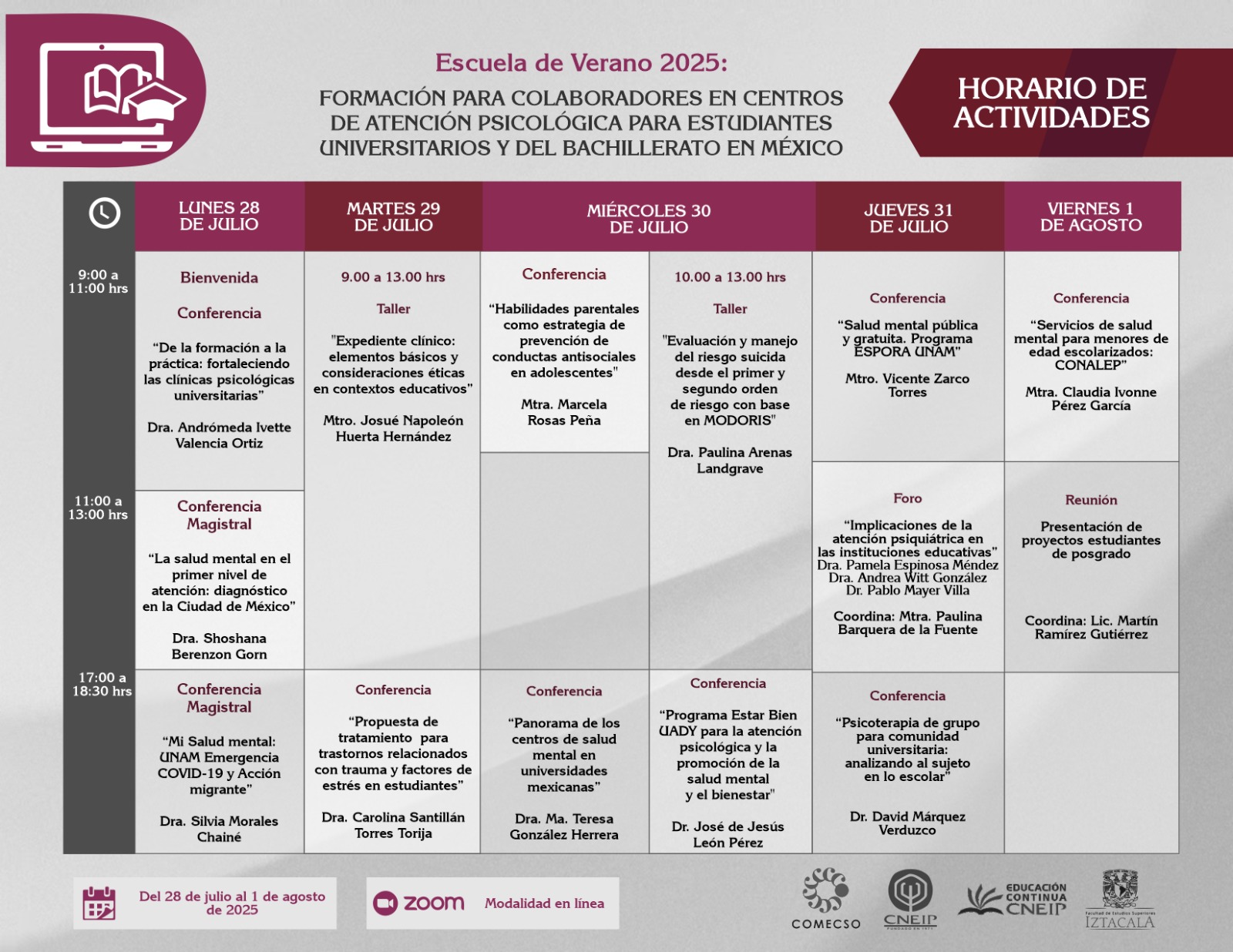 Programa Escuela de Verano 2025